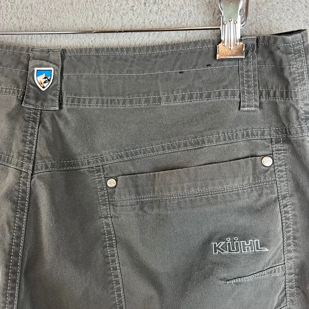 Kuhl Rydr Mens 36x30 Gray Articulated Knee Vented Hiking Work Pants Outdoor